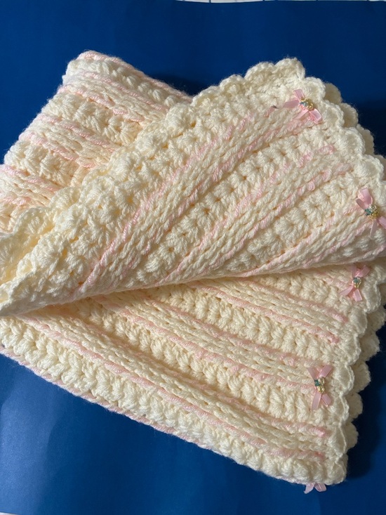 Hand Crafted (assumed) Other - Crocheted Baby/Toddler Blanket
